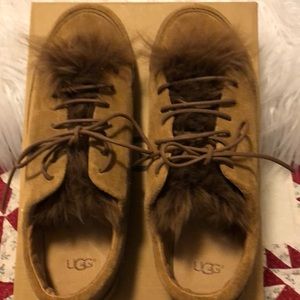Ugg tennis shoes with fur